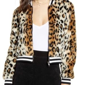 Leopard JACK BB Dakota leopard fur bomber jacket